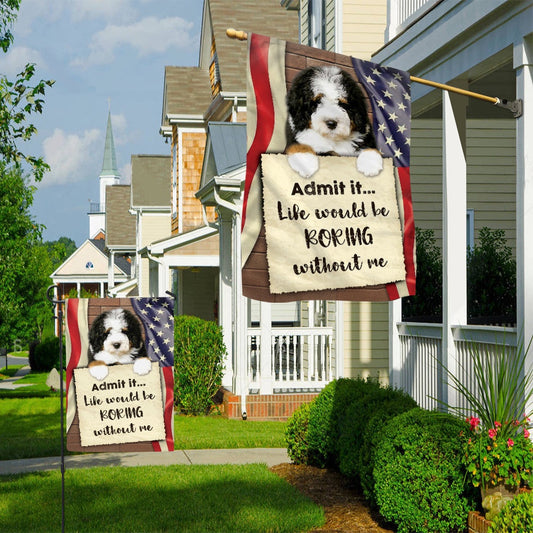 Personalized Dog Flags, Bernedoodle Flag, Garden Flags Dogs, Dog House Flags