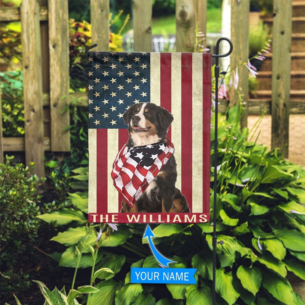 Personalized Dog Flags, Bernese Mountain Dog Garden Flag, Garden Flags Dogs, Dog House Flags