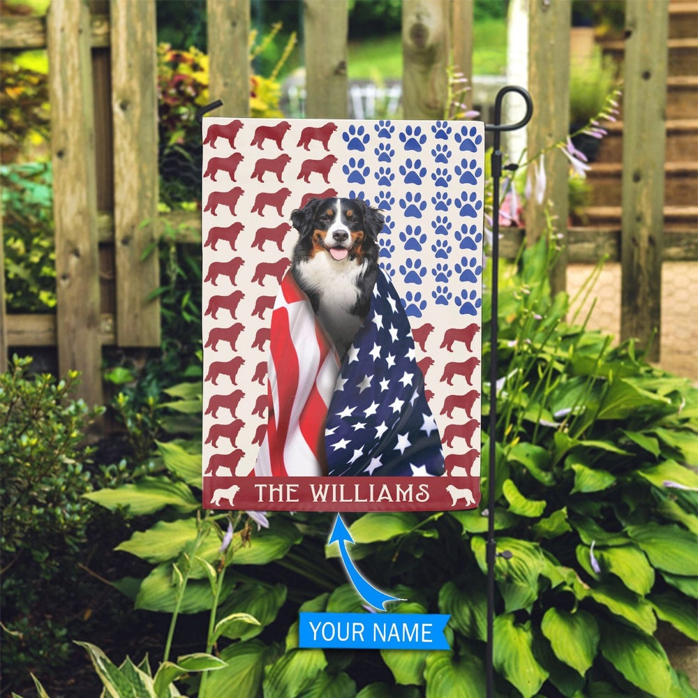 Personalized Dog Flags, Bernese Mountain Flag, Custom Dog Garden Flags, Garden Flags Dogs, Dog House Flags