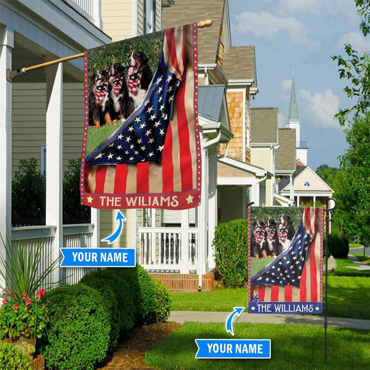 Personalized Dog Flags, Bernese Mountain Flag, Garden Flags Dogs, Dog House Flags