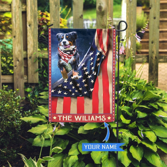 Personalized Dog Flags, Bernese Mountain Garden Flag, Garden Flags Dogs, Dog House Flags