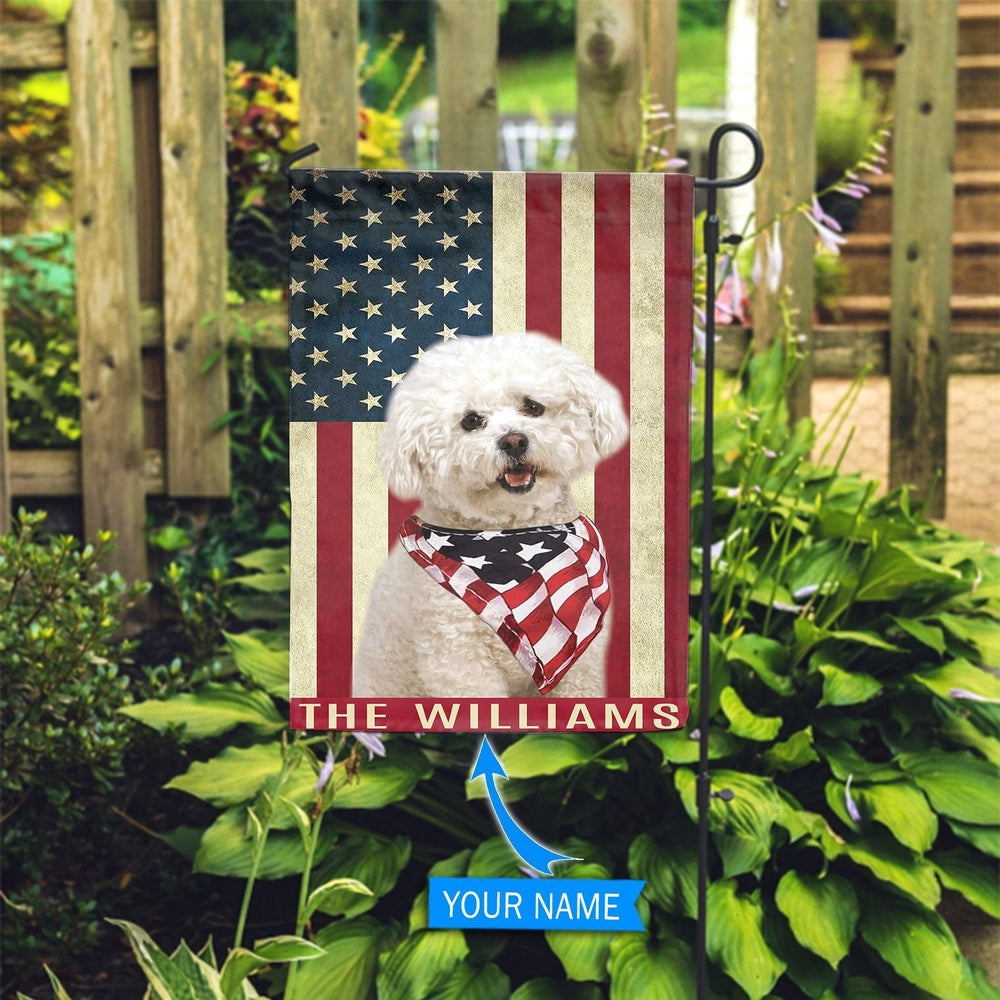 Personalized Dog Flags, Bichon Frisé Garden Flag, Garden Flags Dogs, Dog House Flags