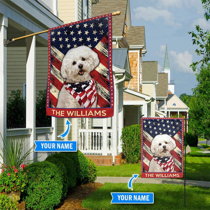 Personalized Dog Flags, Bichon Frise´ Garden Flag, Dog Flag For House, Garden Flags Dogs, Dog House Flags