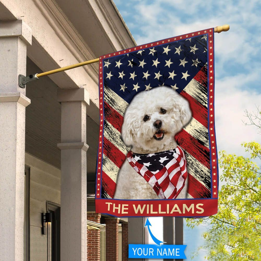 Personalized Dog Flags, Bichon Frise´ Garden Flag, Dog Flag For House, Garden Flags Dogs, Dog House Flags