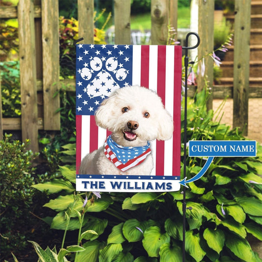 Personalized Dog Flags, Bichon Frises Garden Flag, Garden Flags Dogs, Dog House Flags