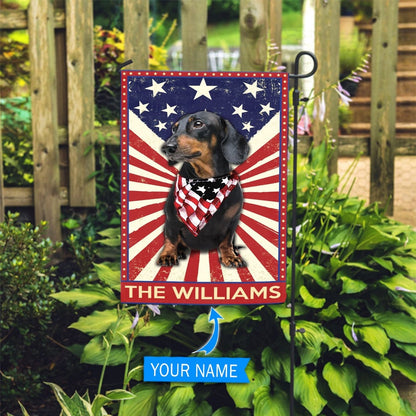Personalized Dog Flags, Black Dachshund Flag, Dog Flag For House, Garden Flags Dogs, Dog House Flags