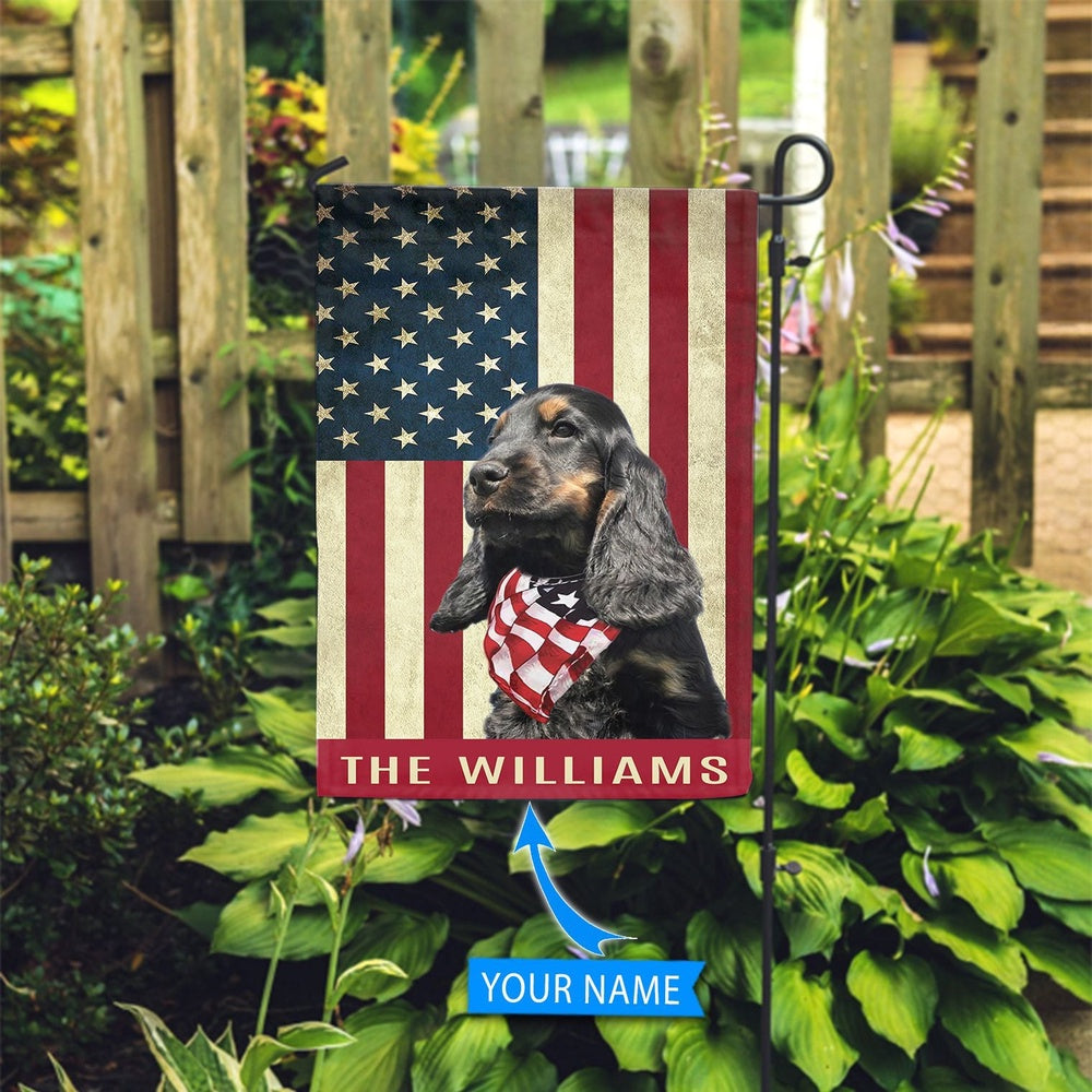 Personalized Dog Flags, Black Dachshund With Tan And White Flag, Garden Flags Dogs, Dog House Flags