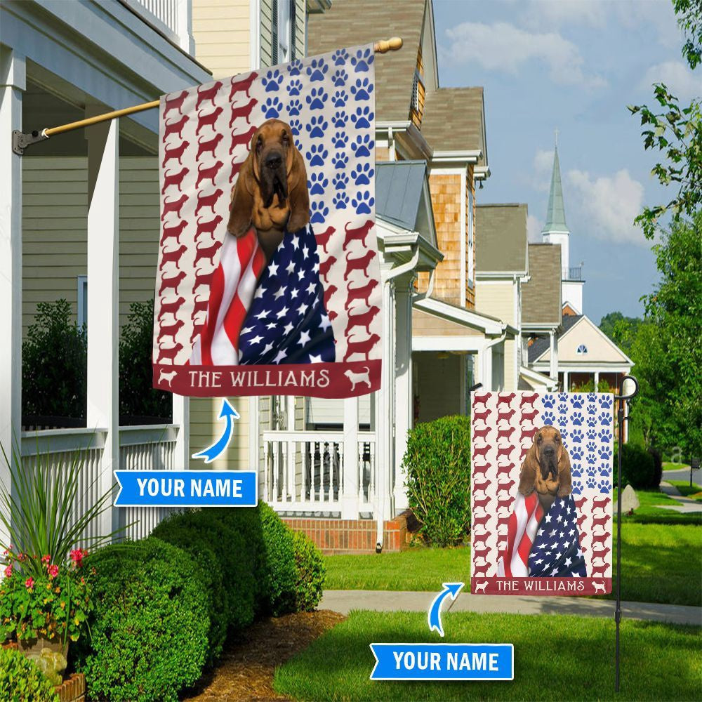 Personalized Dog Flags, Bloodhound Flag, Garden Flags Dogs, Dog House Flags