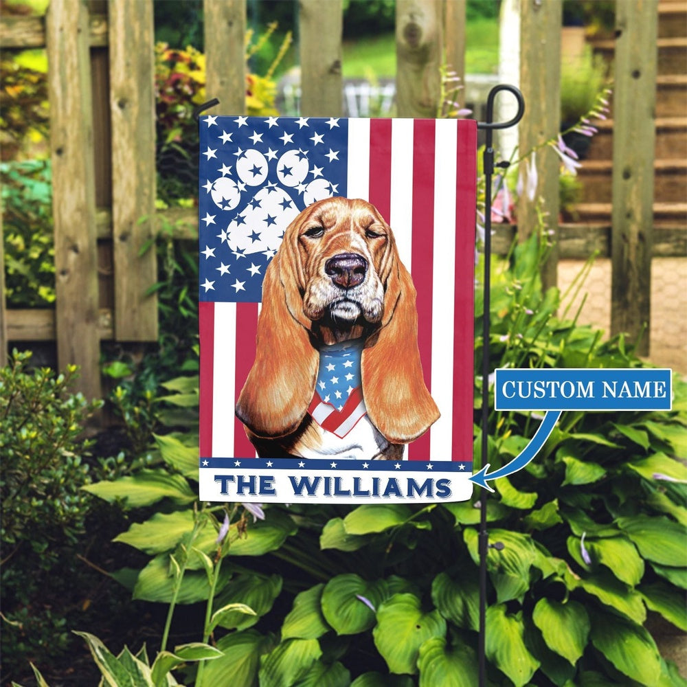 Personalized Dog Flags, Bloodhound Garden Flag, Custom Dog Garden Flags, Garden Flags Dogs, Dog House Flags