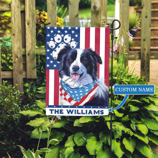 Personalized Dog Flags, Border Collie Garden Flag, Garden Flags Dogs, Dog House Flags