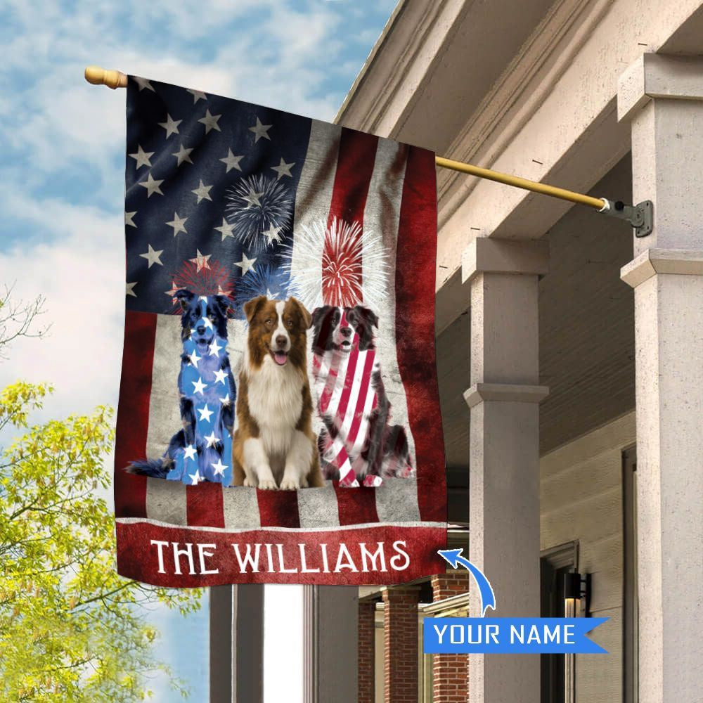 Personalized Dog Flags, Border Collie House Flag, Custom Dog Garden Flags, Garden Flags Dogs, Dog House Flags