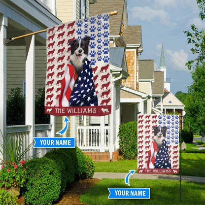 Personalized Dog Flags, Border Collies Flag, Custom Dog Garden Flags, Garden Flags Dogs, Dog House Flags