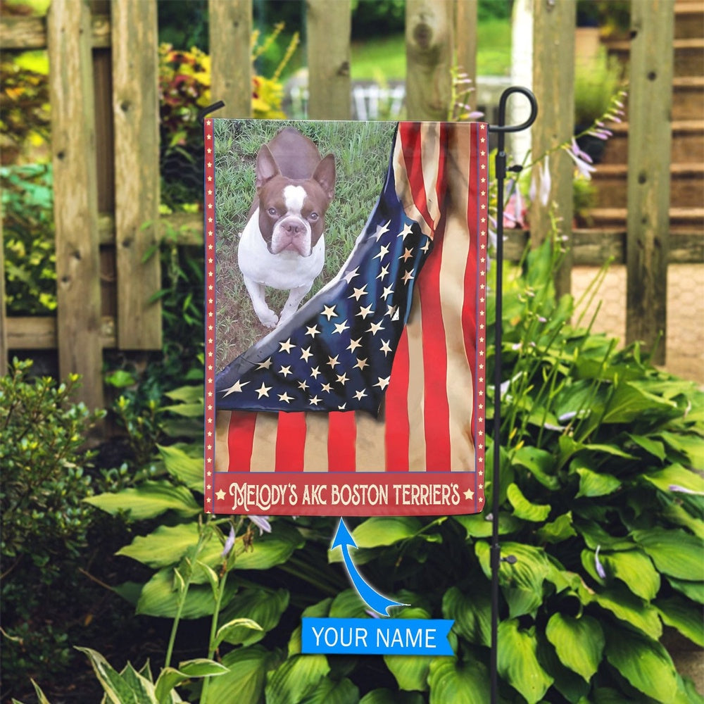 Personalized Dog Flags, Boston Terrier Flag, Custom Dog Garden Flags, Dog Gifts For Owners, Garden Flags Dogs, Dog House Flags