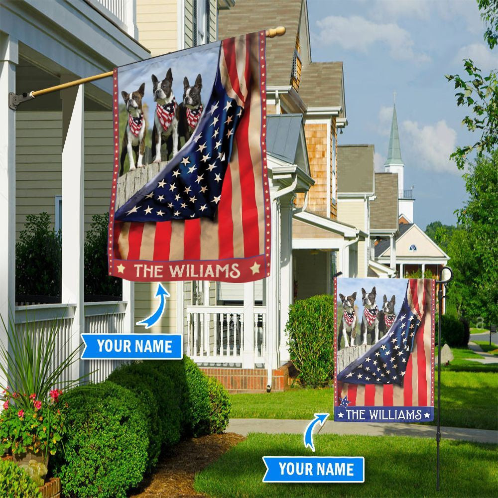 Personalized Dog Flags, Boston Terrier Flag, Custom Dog Garden Flags, Garden Flags Dogs, Dog House Flags