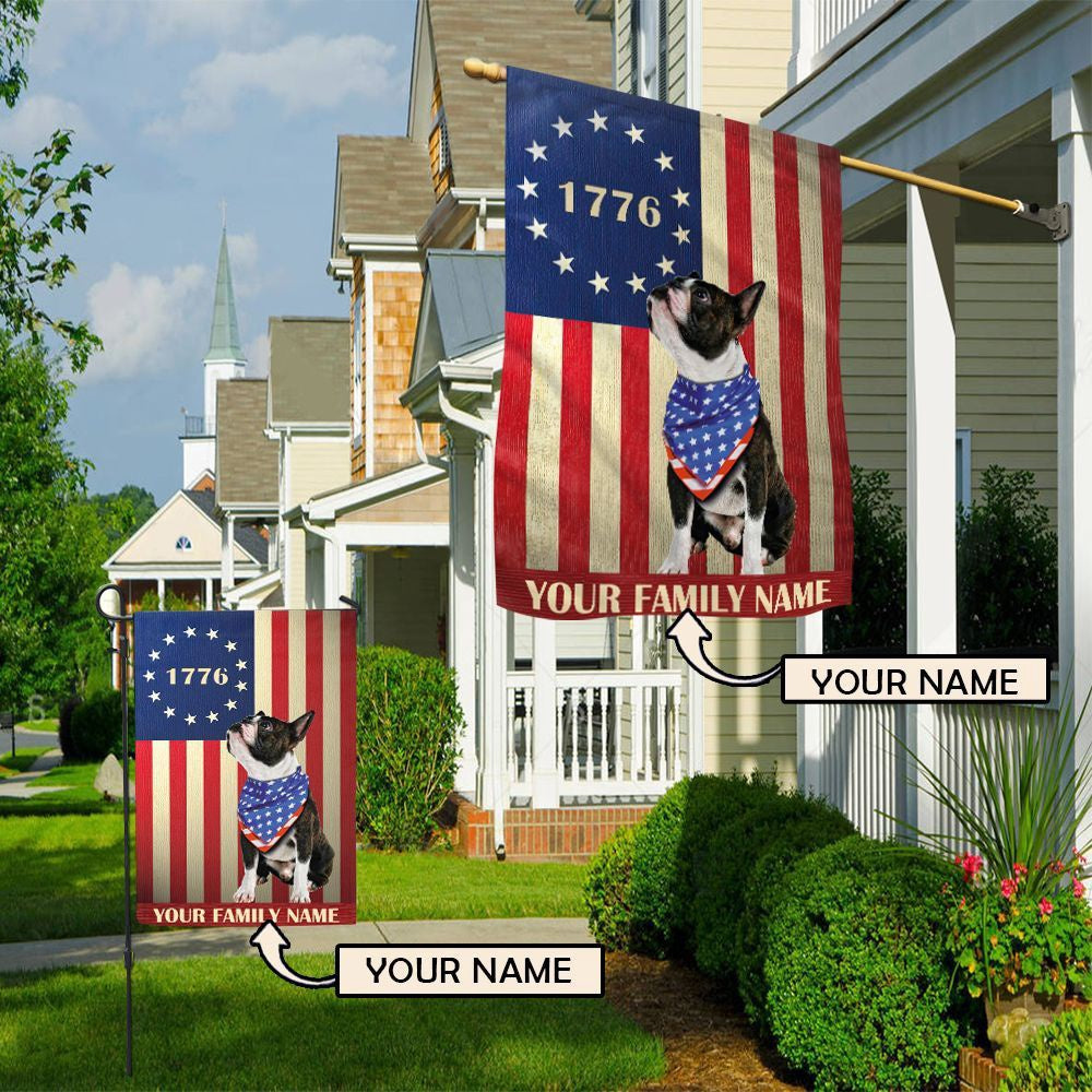 Personalized Dog Flags, Boston Terrier Flag, Custom Dog Garden Flags, Gift For Dog Lovers, Garden Flags Dogs, Dog House Flags