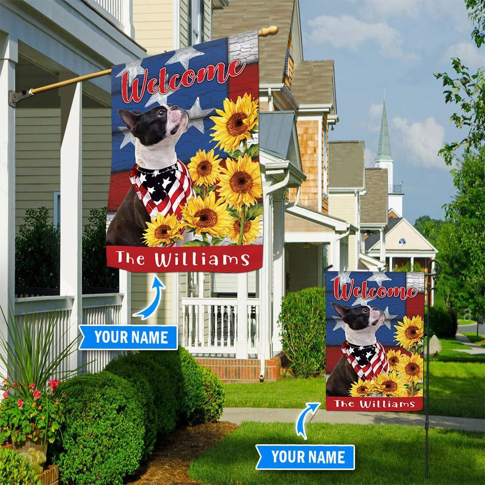 Personalized Dog Flags, Boston Terrier  Flag, Dog Flag For House, Garden Flags Dogs, Dog House Flags