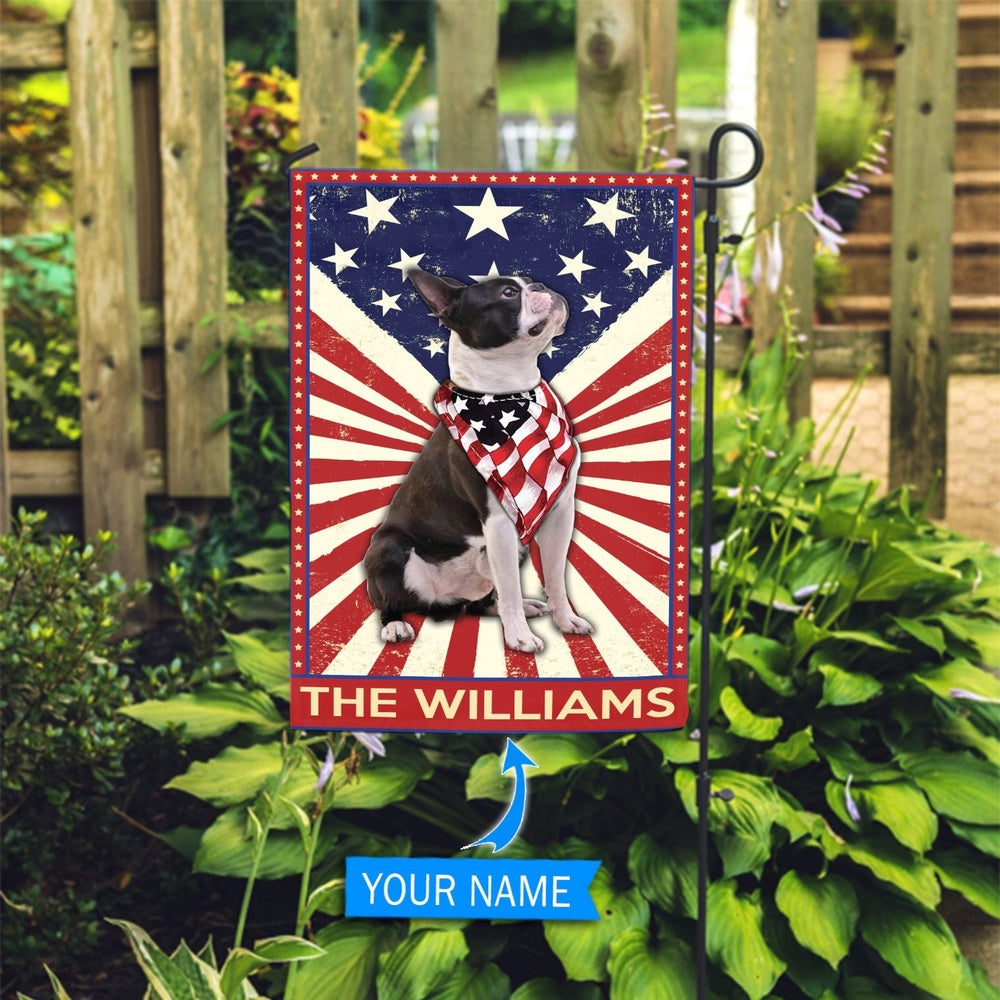 Personalized Dog Flags, Boston Terrier Garden Flag-House Flag, Dog Flag For House, Garden Flags Dogs, Dog House Flags