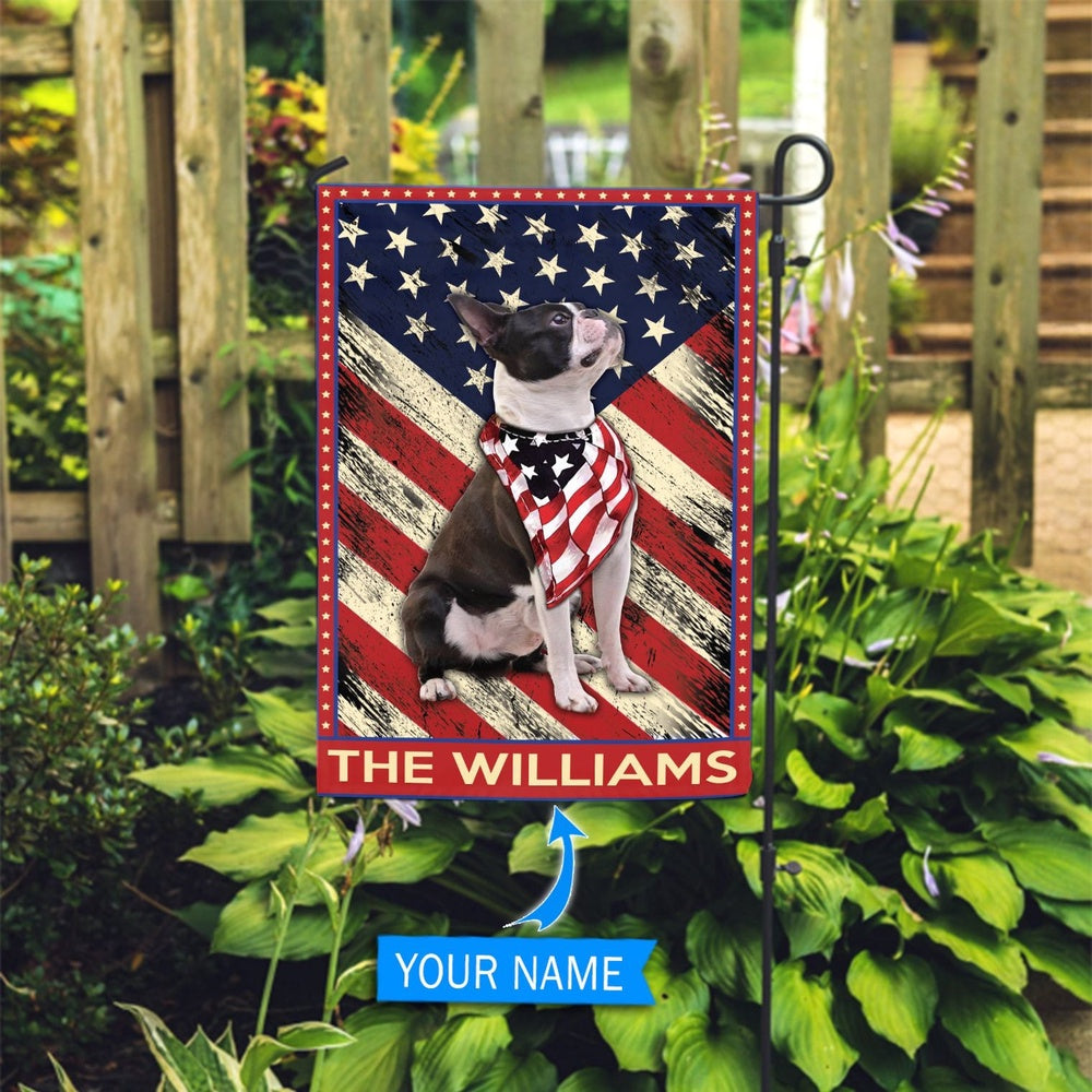Personalized Dog Flags, Boston Terrier Garden Flag, Dog Flag For House, Garden Flags Dogs, Dog House Flags