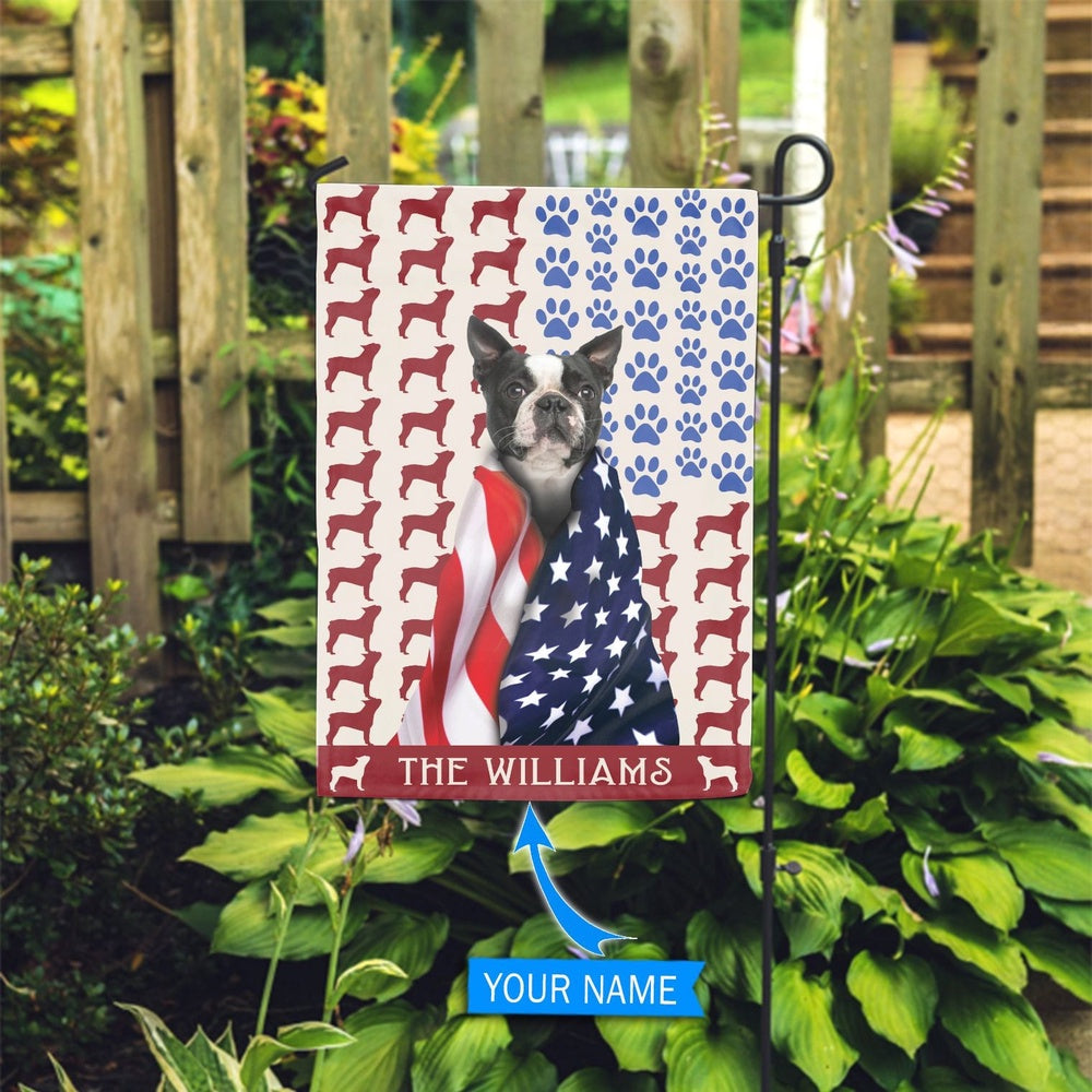 Personalized Dog Flags, Boston Terrier Garden Flag, Gift For Dog Lovers, Custom Dog Garden Flags, Garden Flags Dogs, Dog House Flags