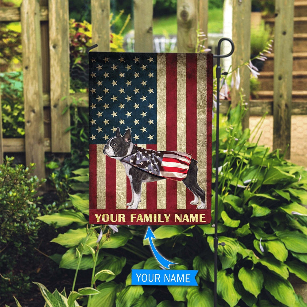 Personalized Dog Flags, Boston Terrier Garden Flag, Gift For Dog Lovers, Custom Dog Garden Flags, Garden Flags Dogs, Dog House Flags