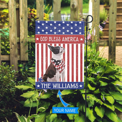 Personalized Dog Flags, Boston Terrier God Bless America Flag, Custom Dog Garden Flags, Garden Flags Dogs, Dog House Flags