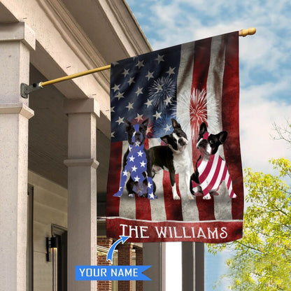 Personalized Dog Flags, Boston Terrier House Flag, Custom Dog Garden Flags, Garden Flags Dogs, Dog House Flags
