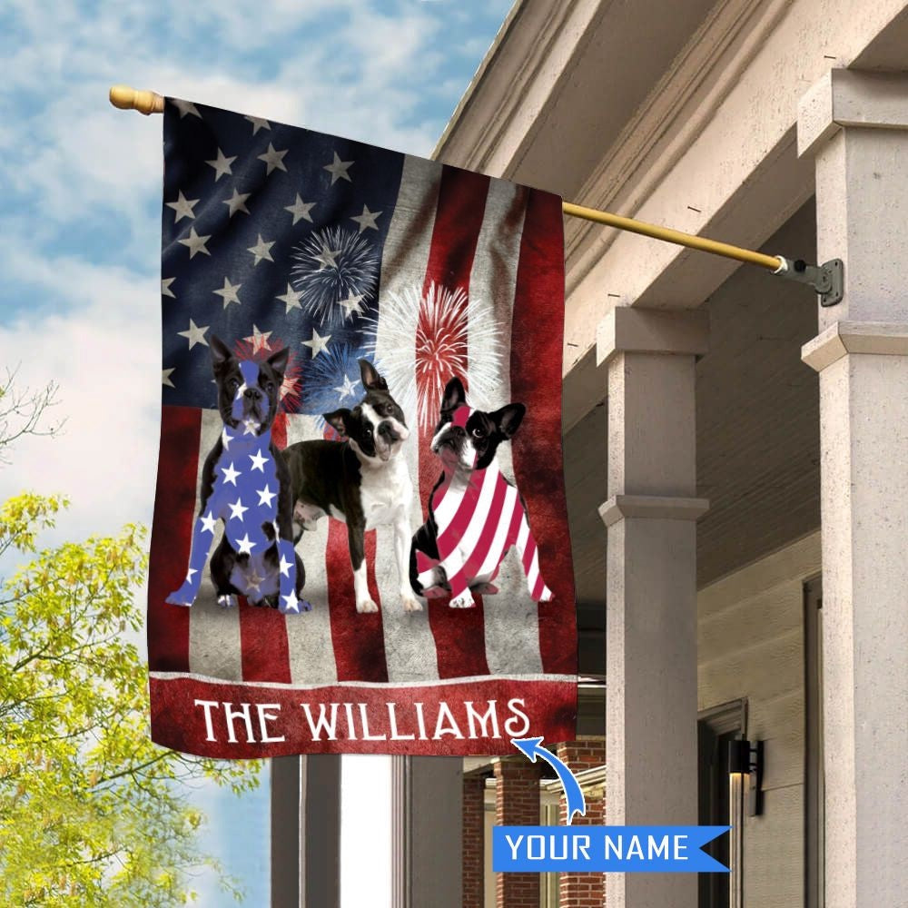 Personalized Dog Flags, Boston Terrier House Flag, Custom Dog Garden Flags, Garden Flags Dogs, Dog House Flags