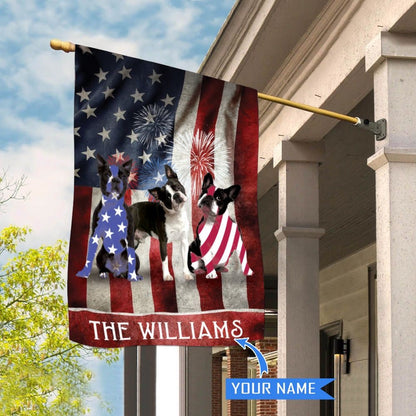 Personalized Dog Flags, Boston Terrier House Flag, Custom Dog Garden Flags, Garden Flags Dogs, Dog House Flags
