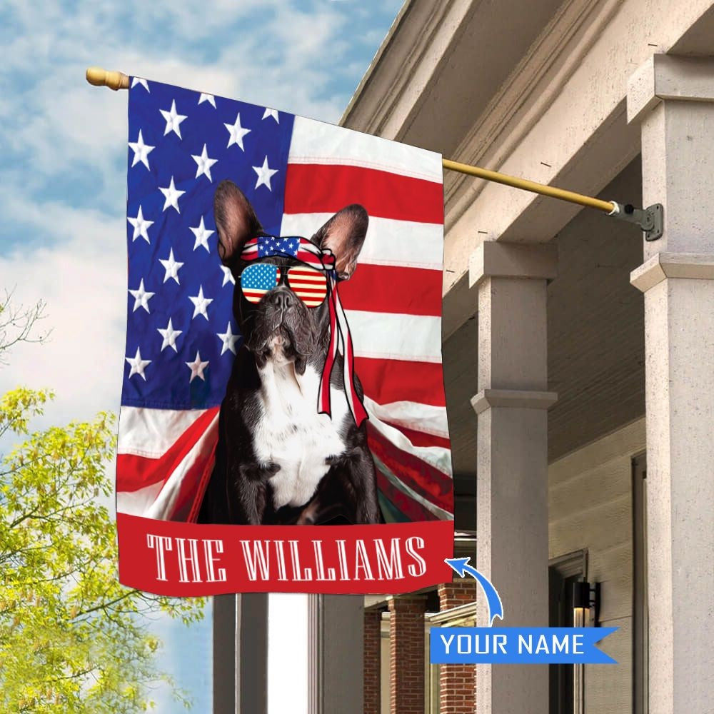 Personalized Dog Flags, Boston Terrier House Flag, Custom Dog Garden Flags, Gift For Dog Lovers, Garden Flags Dogs, Dog House Flags