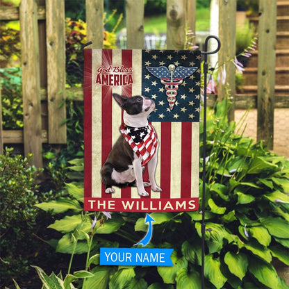 Personalized Dog Flags, Boston Terrier Nurses Flag, Dog Flag For House, Garden Flags Dogs, Dog House Flags