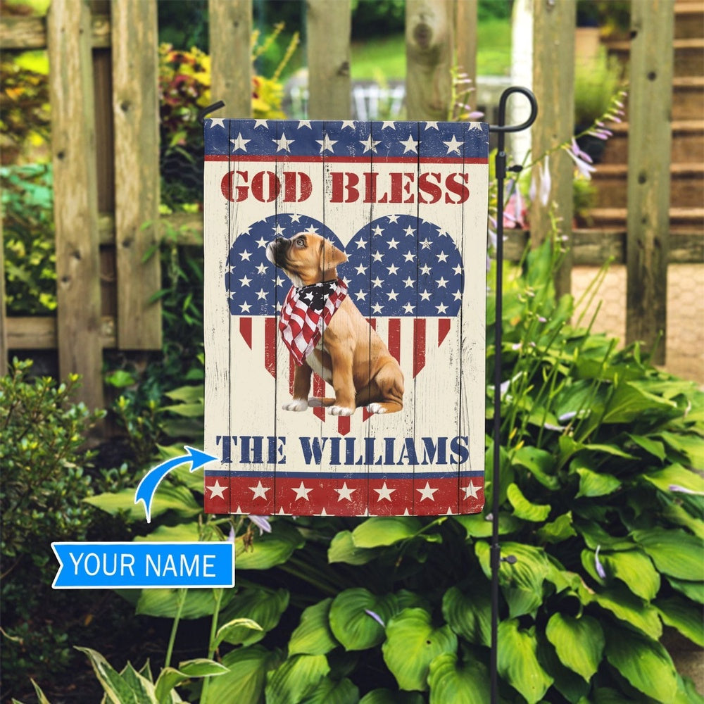 Personalized Dog Flags, Boxer Custom Garden Flag, Dog Flag For House, Garden Flags Dogs, Dog House Flags