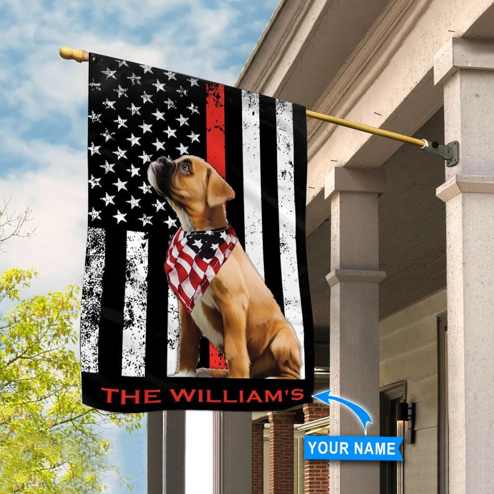 Personalized Dog Flags, Boxer Firefighter Flag, Custom Dog Garden Flags, Garden Flags Dogs, Dog House Flags