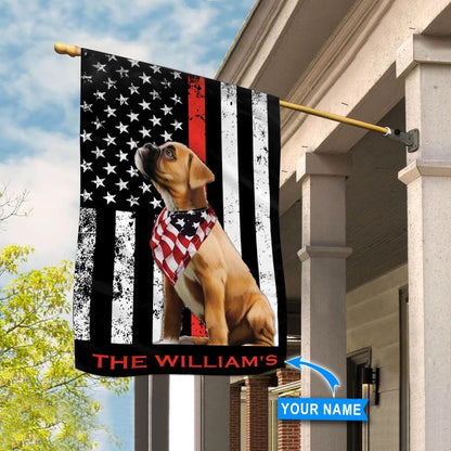 Personalized Dog Flags, Boxer Firefighter Flag, Custom Dog Garden Flags, Garden Flags Dogs, Dog House Flags