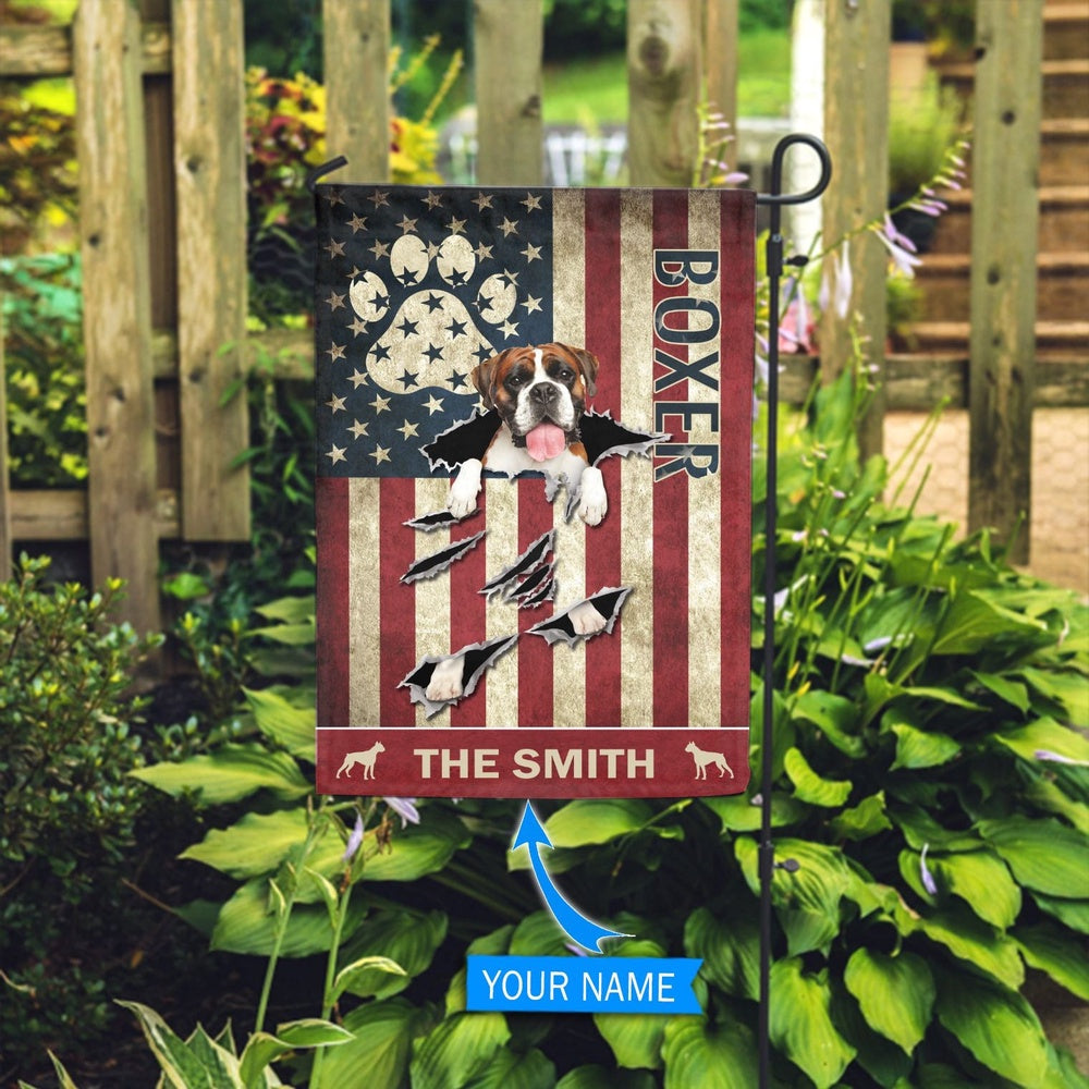 Personalized Dog Flags, Boxer Flag, Custom Dog Garden Flags, Dog Gifts For Owners, Garden Flags Dogs, Dog House Flags