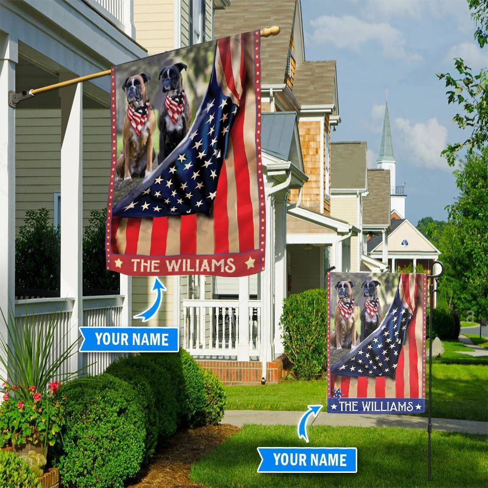 Personalized Dog Flags, Boxer Flag, Custom Dog Garden Flags, Garden Flags Dogs, Dog House Flags
