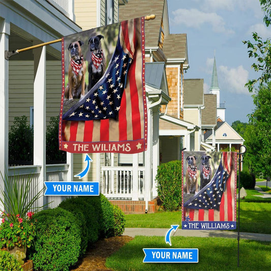 Personalized Dog Flags, Boxer Flag, Custom Dog Garden Flags, Garden Flags Dogs, Dog House Flags