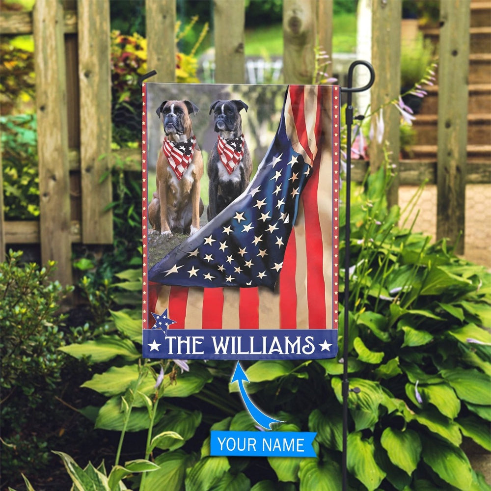 Personalized Dog Flags, Boxer Flag, Custom Dog Garden Flags, Garden Flags Dogs, Dog House Flags