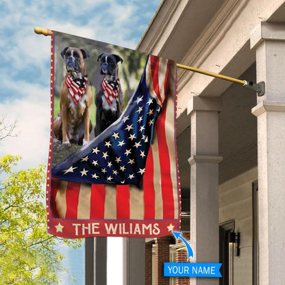 Personalized Dog Flags, Boxer Flag, Custom Dog Garden Flags, Garden Flags Dogs, Dog House Flags