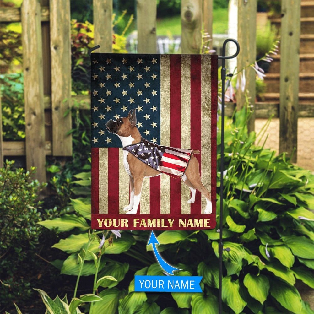 Personalized Dog Flags, Boxer Garden Dog Flag, Custom Dog Garden Flags, Outdoor Decoration, Garden Flags Dogs, Dog House Flags