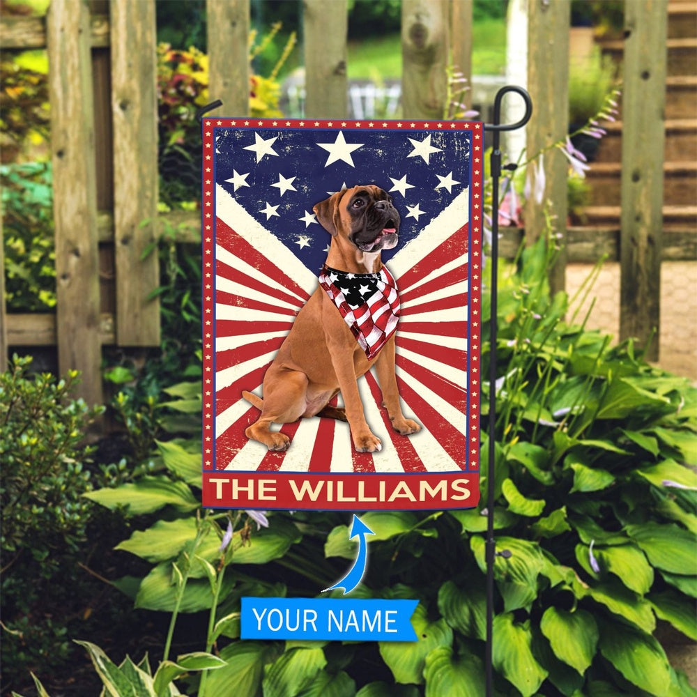 Personalized Dog Flags, Boxer Garden Flag-House Flag, Custom Dog Garden Flags, Dog Flags Outdoor, Garden Flags Dogs, Dog House Flags
