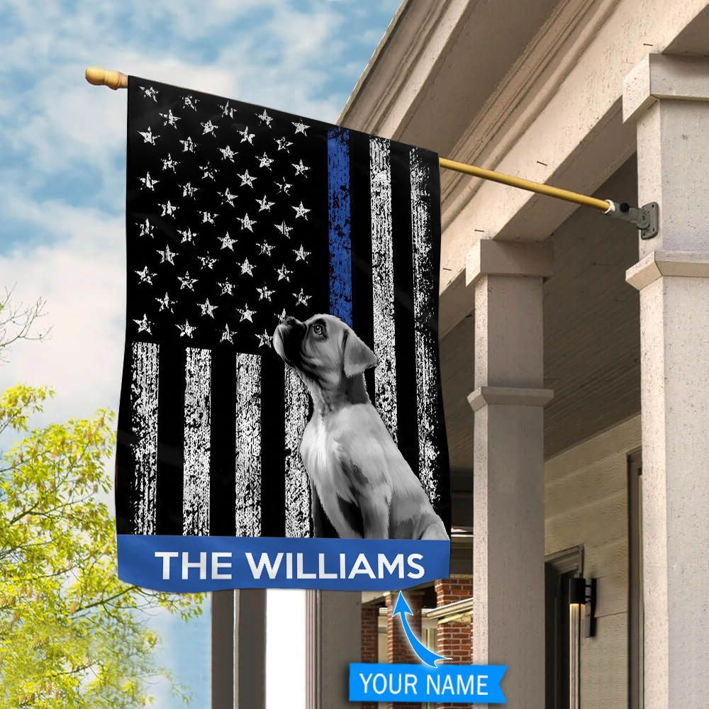 Personalized Dog Flags, Boxer Police Flag, Custom Dog Garden Flags, Garden Flags Dogs, Dog House Flags