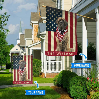 Personalized Dog Flags, Brindle English Mastiffs Flag, Custom Dog Garden Flags, Garden Flags Dogs, Dog House Flags