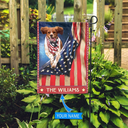 Personalized Dog Flags, Brittany Spaniel Flag, Garden Flags Dogs, Dog House Flags