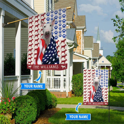 Personalized Dog Flags, Bull Terrier Flag, Custom Dog Garden Flags, Garden Flags Dogs, Dog House Flags