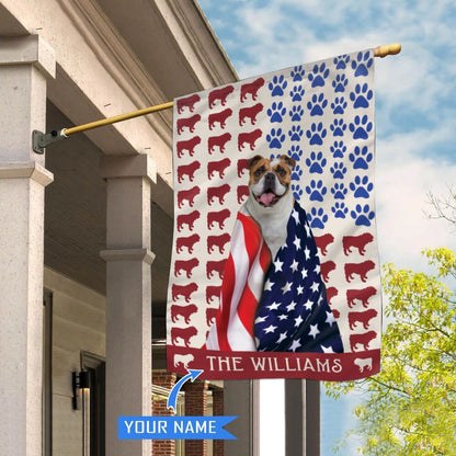 Personalized Dog Flags, Bulldog Flag, Custom Dog Garden Flags, Garden Flags Dogs, Dog House Flags