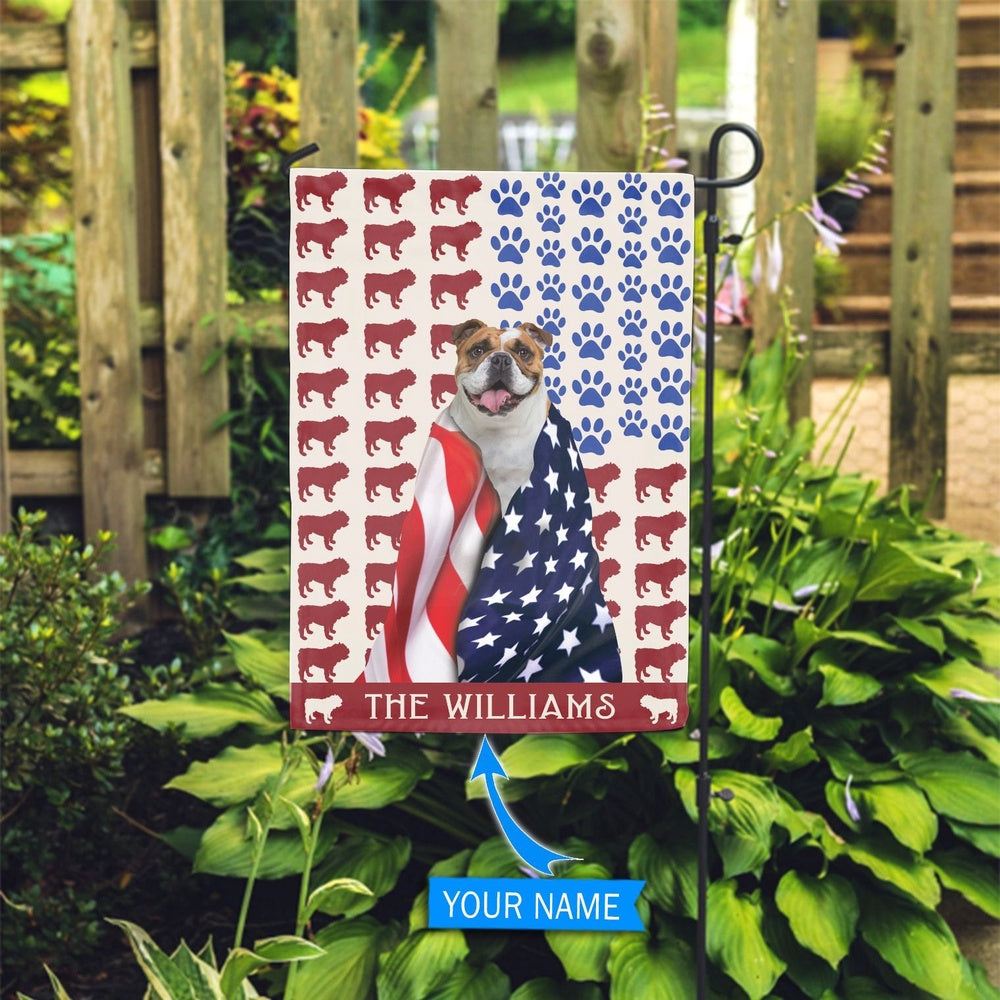 Personalized Dog Flags, Bulldog Flag, Custom Dog Garden Flags, Garden Flags Dogs, Dog House Flags