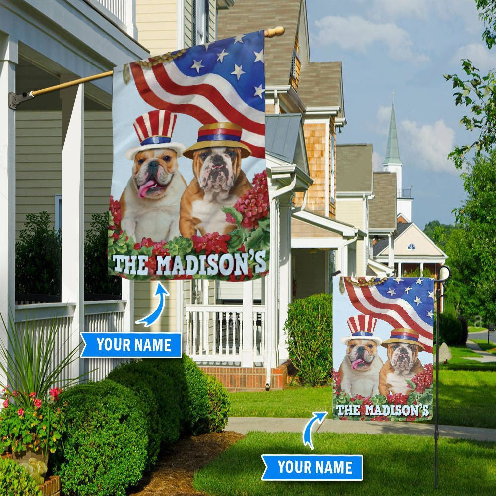 Personalized Dog Flags, Bulldog House Flag, Custom Dog Garden Flags, Dog Flags Outdoor, Garden Flags Dogs, Dog House Flags