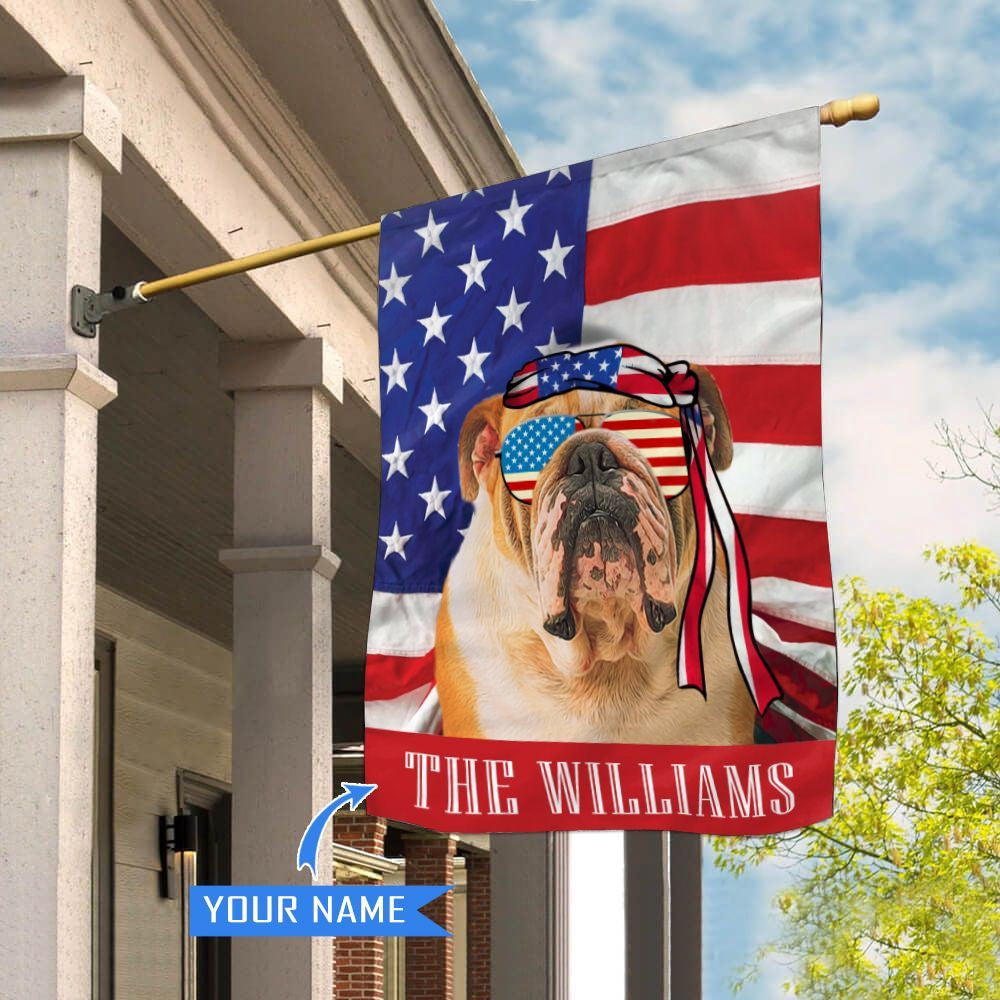 Personalized Dog Flags, Bulldog House Flag, Custom Dog Garden Flags, Garden Flags Dogs, Dog House Flags