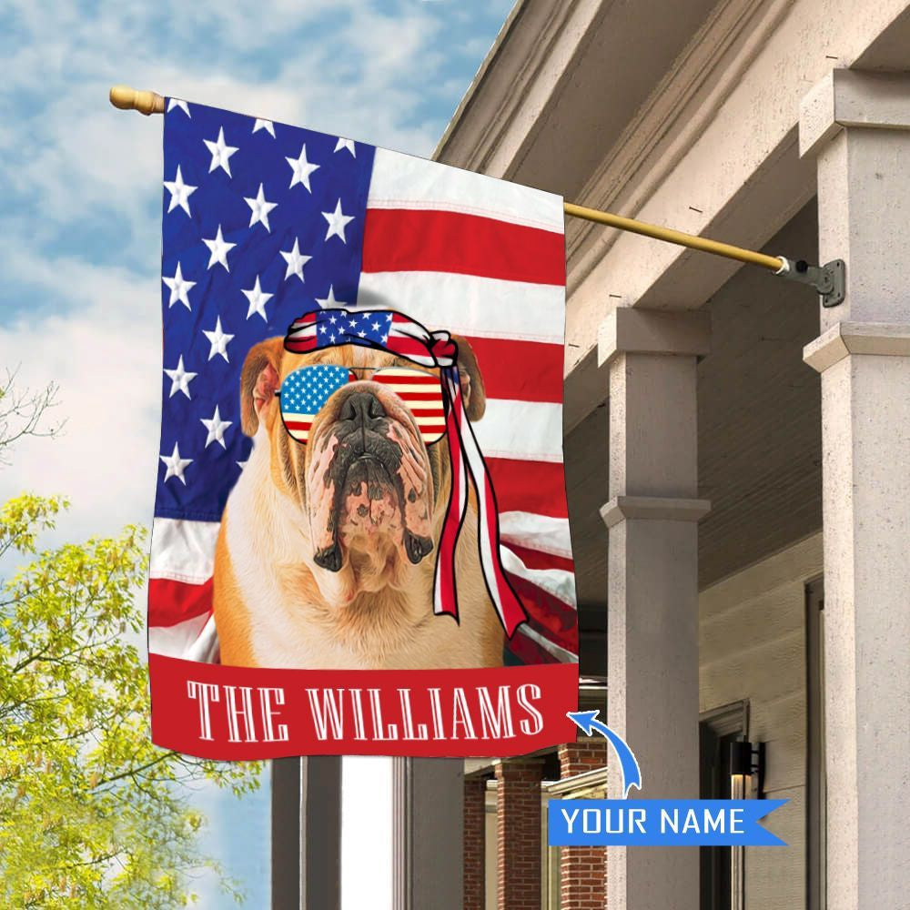 Personalized Dog Flags, Bulldog House Flag, Custom Dog Garden Flags, Garden Flags Dogs, Dog House Flags