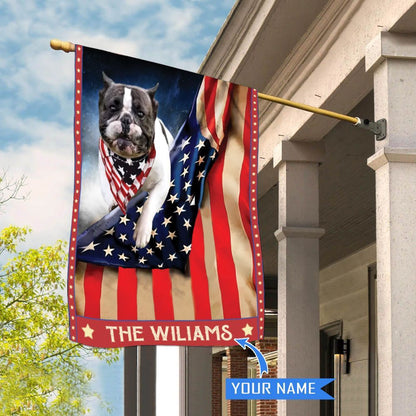 Personalized Dog Flags, Bulldog House Flag, Garden Flags Dogs, Dog House Flags